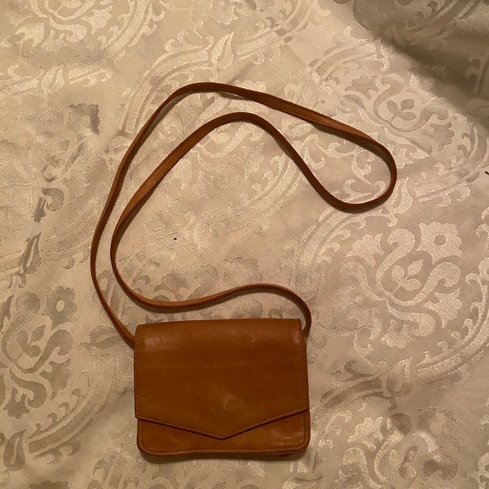 Tan Leather Crossbody Bag fashionable local global.